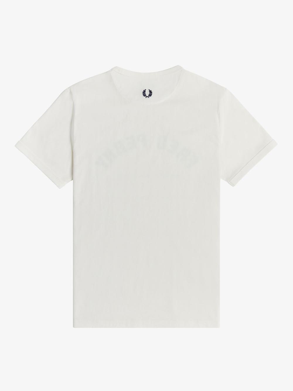 Fred Perry T-shirt Uomo Panna