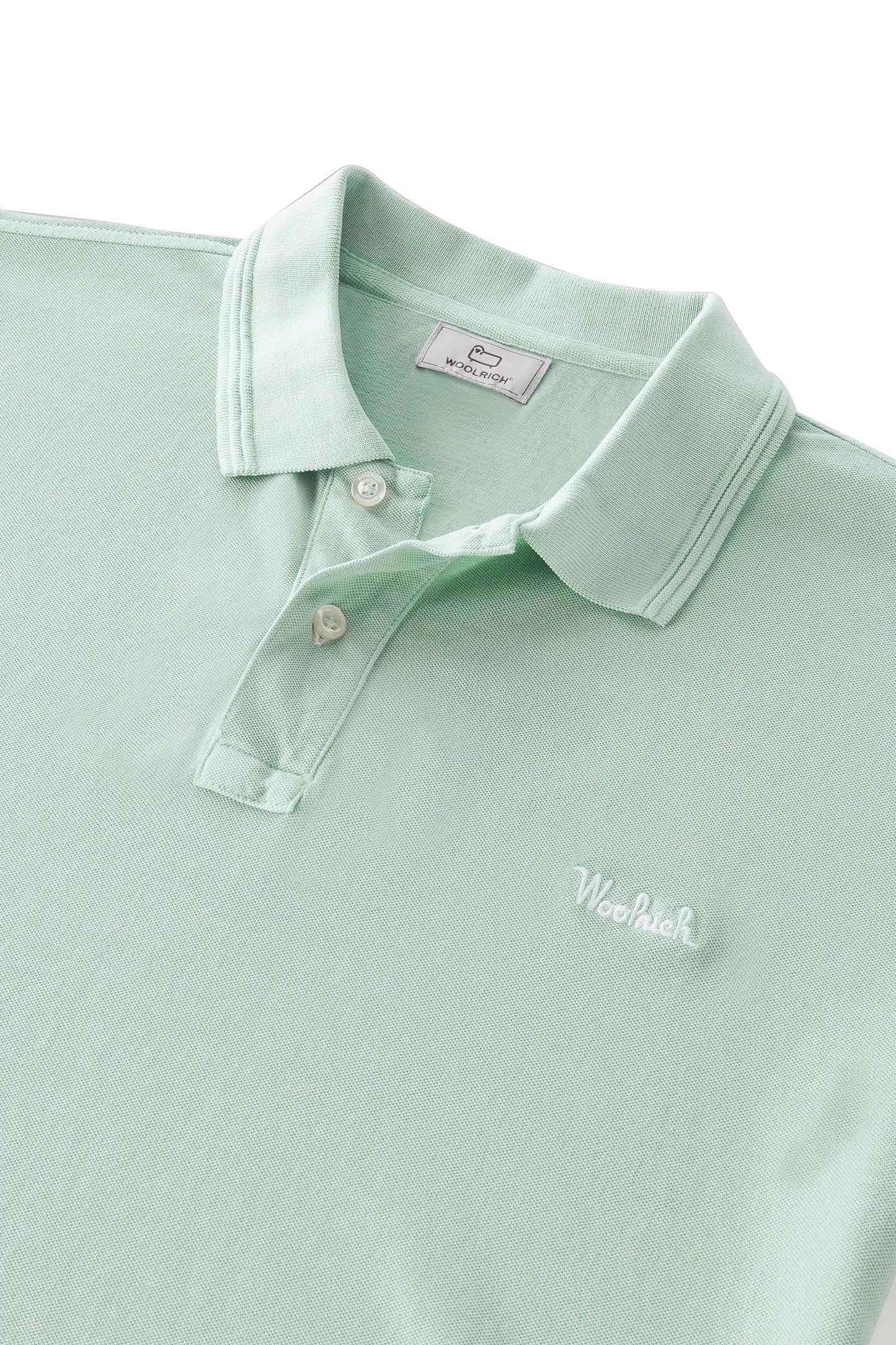 Woolrich Polo Uomo Verde acqua