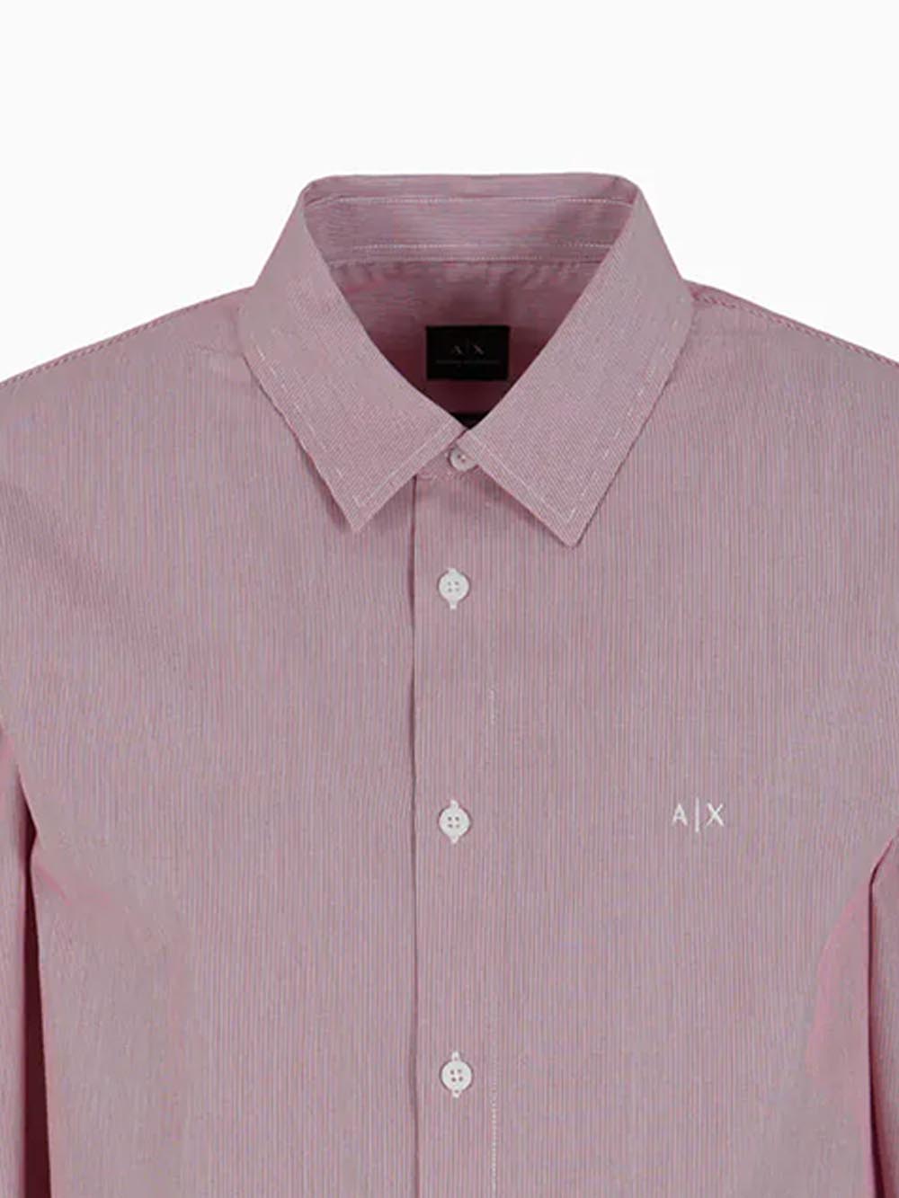 Armani Exchange Camicia Uomo Xm000445 Af13007 Bianco/rosso