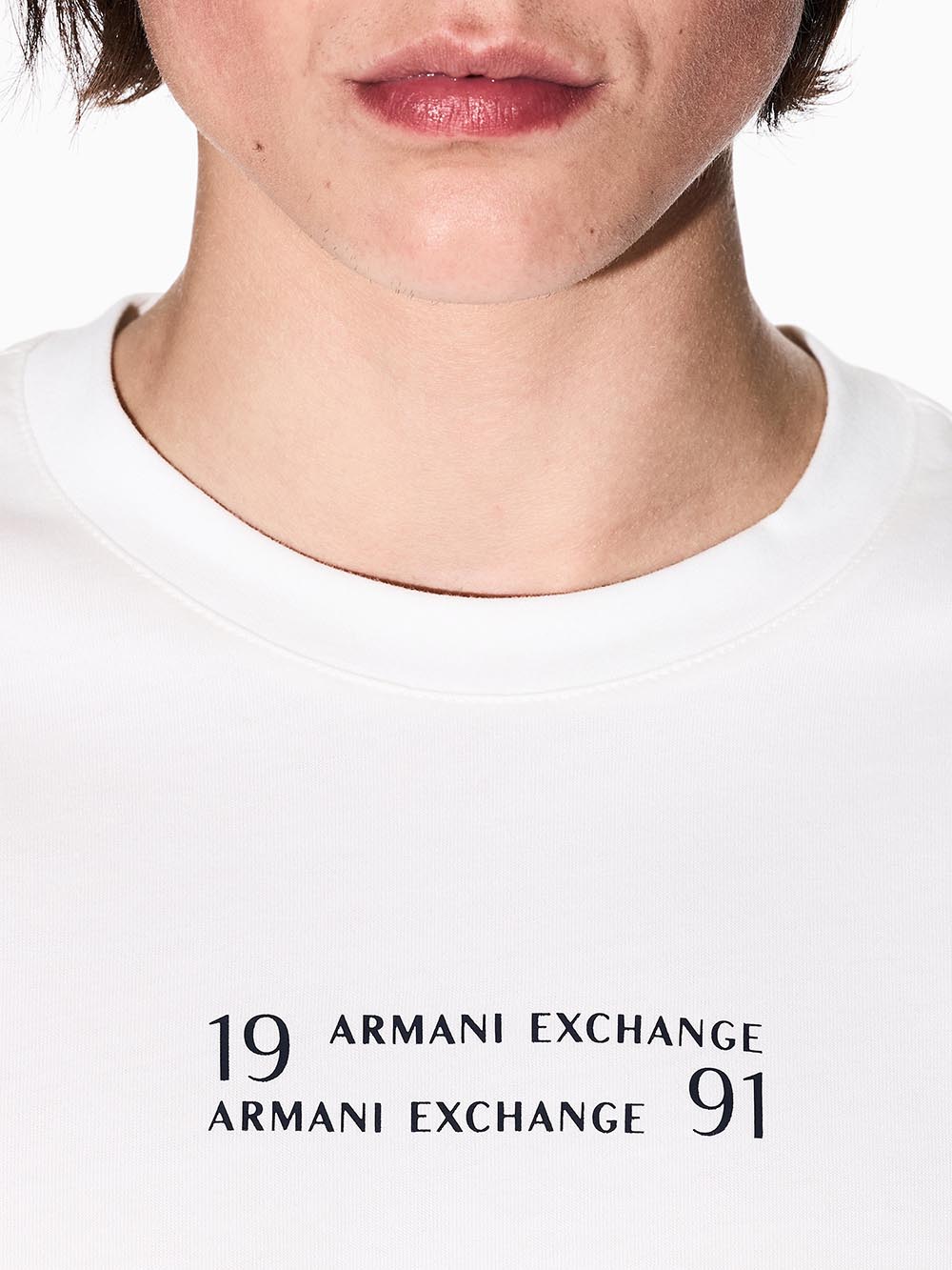 Armani Exchange T-shirt Uomo Xm000539 Af10362 Bianco