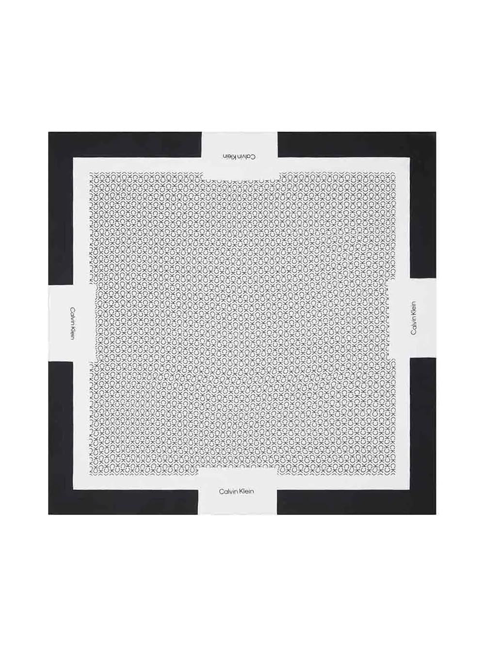 Calvin Klein Foulard Donna K60k612706 Nero bianco