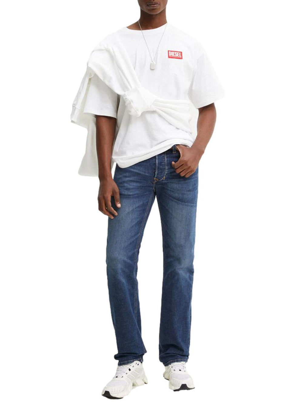 Diesel T-shirt Uomo T-Boxt Lab A14947 Bianco