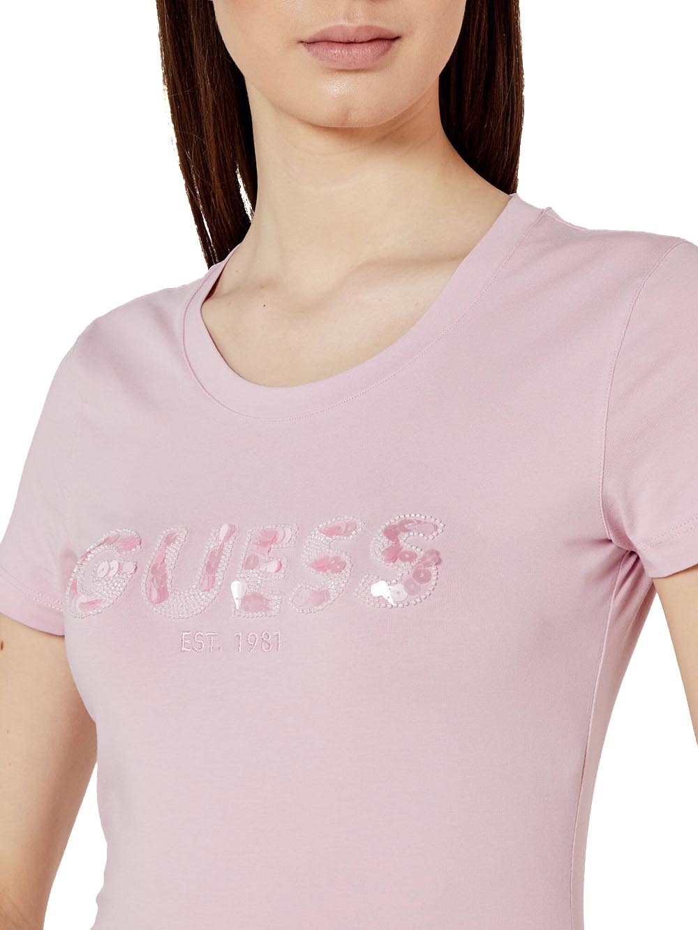 Guess T-shirt Donna W5gi17 J1314 Rosa