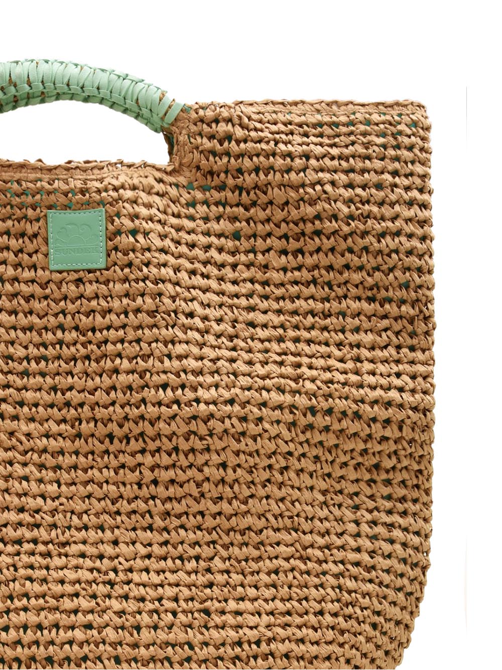 Sundek Borsa Mare Donna Aw825abpa100 Beige/Verde Acqua