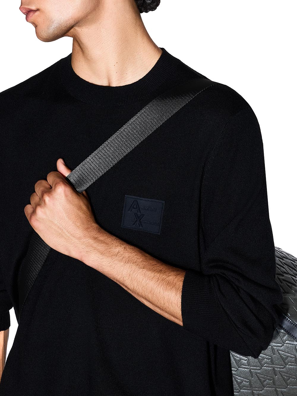 Armani Exchange Pullover Uomo Xm001329 Af11982 Nero