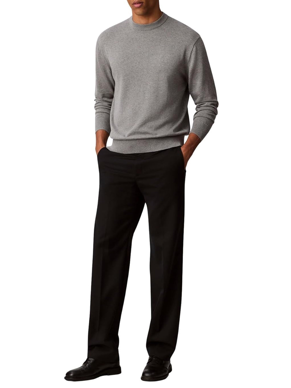 Calvin Klein Maglia Uomo Lv04rc309g Grigio