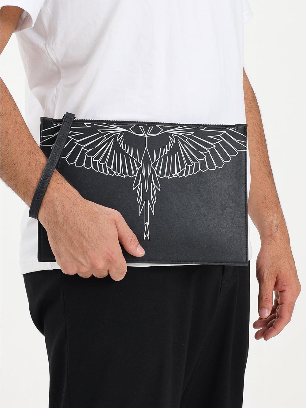 COUNTY OF MILAN Pochette Uomo Comaf250137 Nero bianco