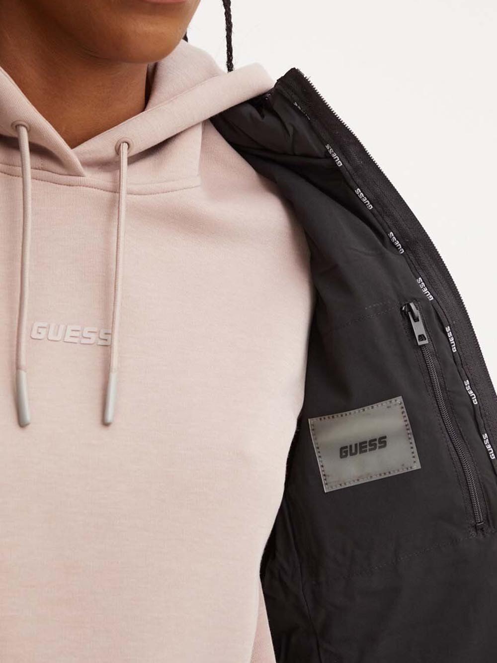 Guess Giubbino Donna V4yl04 Wf3x0 Nero