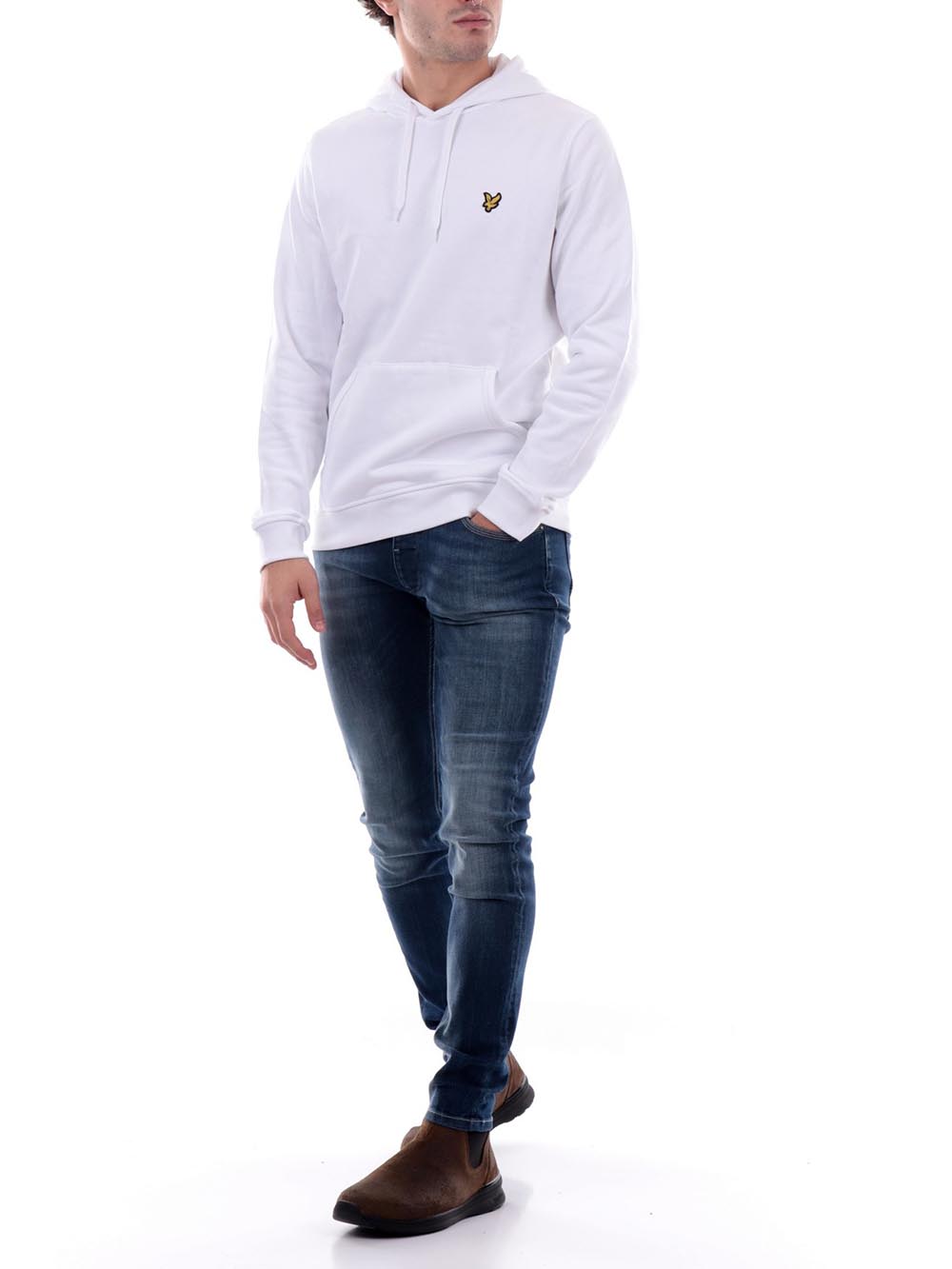 Lyle & Scott Felpa Uomo Ml1139v Bianco