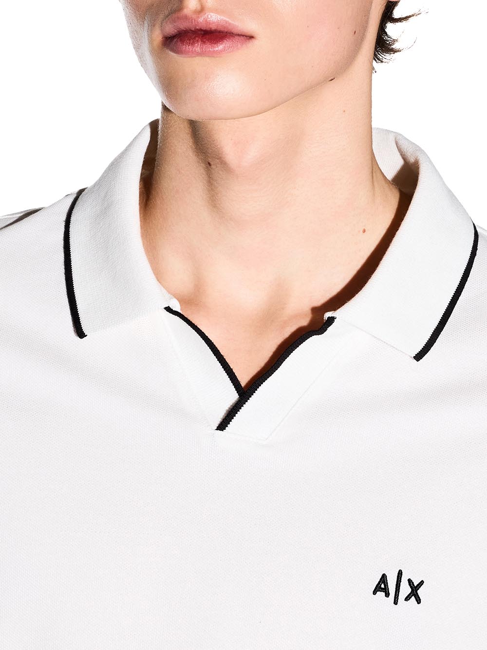 Armani Exchange Polo Uomo Xm002401 Af10366 Panna