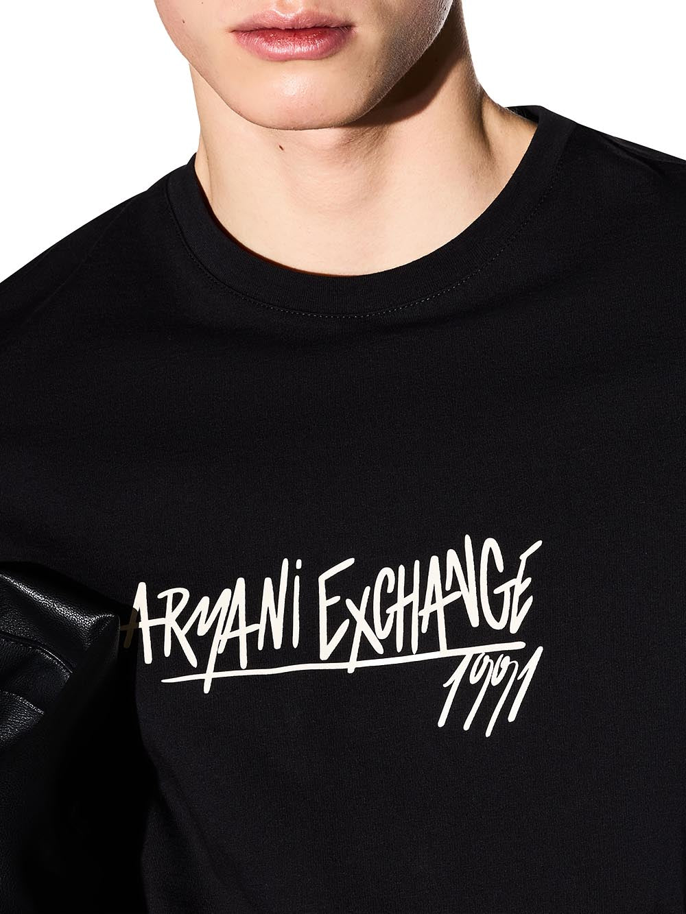 Armani Exchange T-shirt Uomo Xm002789 Af10356 Nero