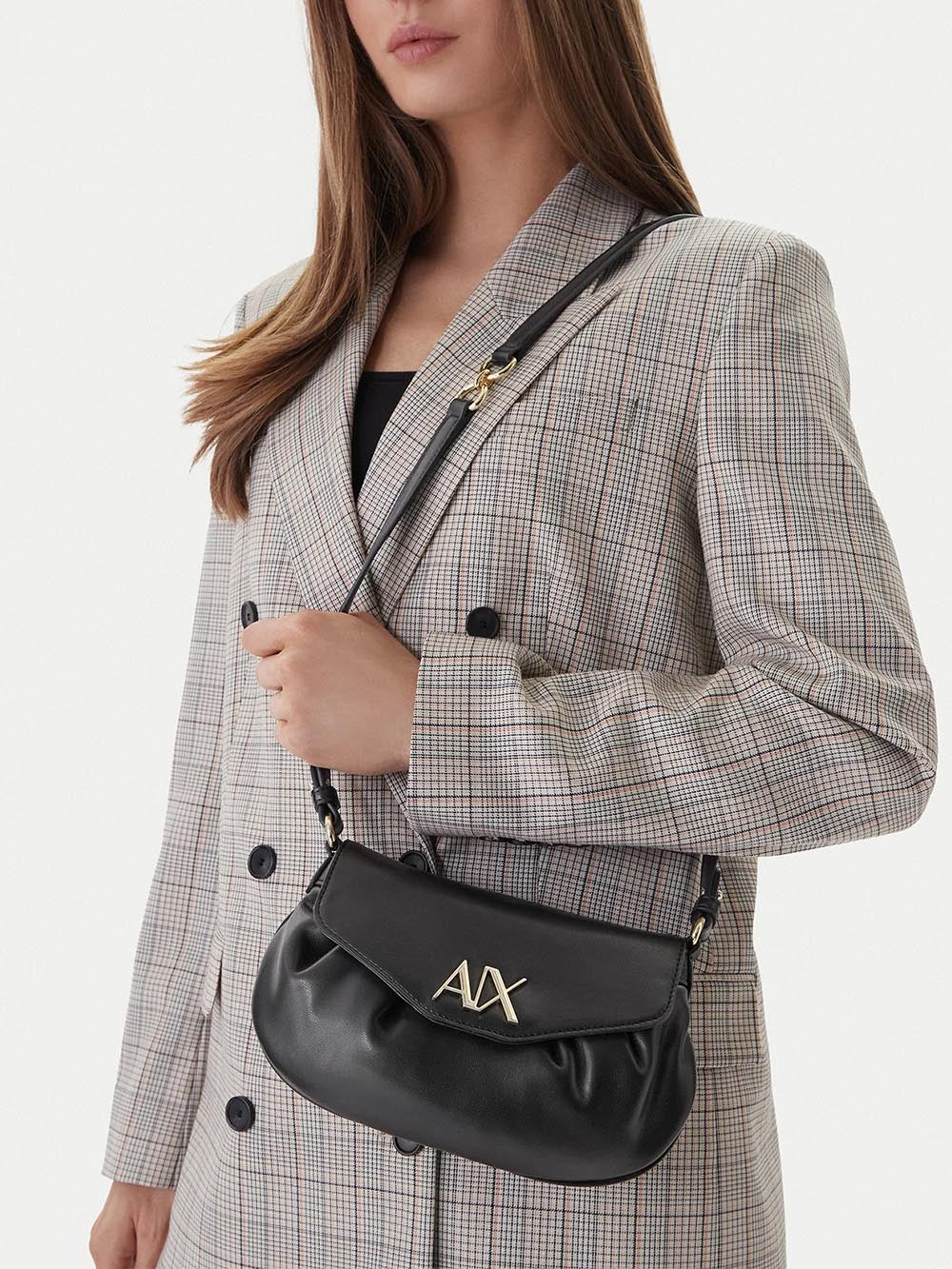 Armani Exchange Borsa a Tracolla Donna Xw002164 Af19894 Nero