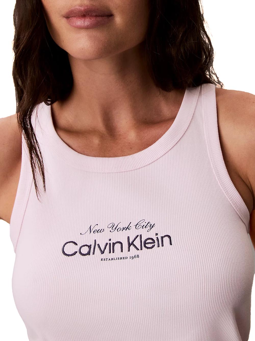 Calvin Klein Jeans Canotta Donna Lv047f816g Rosa