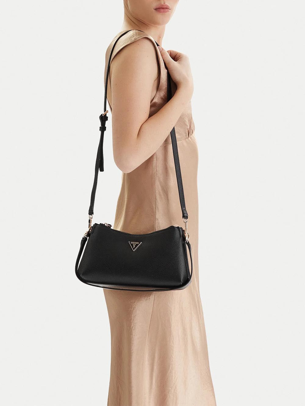 BRAMINA SMALL SATCHE Guess Borsa a Spalla Donna Hwzg96 72730 Nero