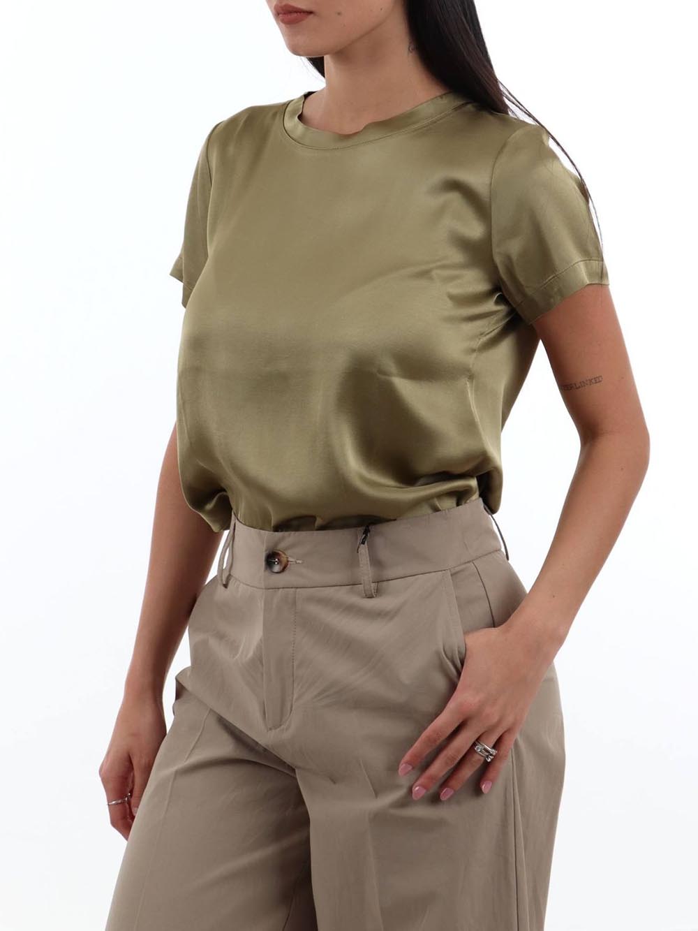 girocollo I AM T-shirt Donna 1951v39 Verde