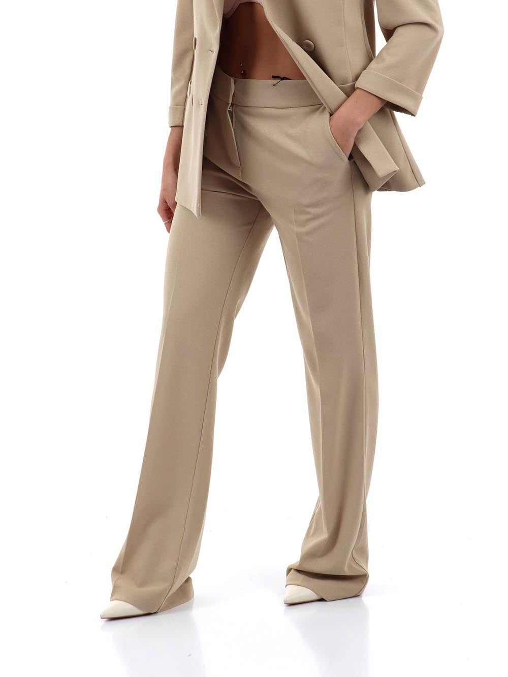 I AM Pantalone Donna Pe26100 Beige