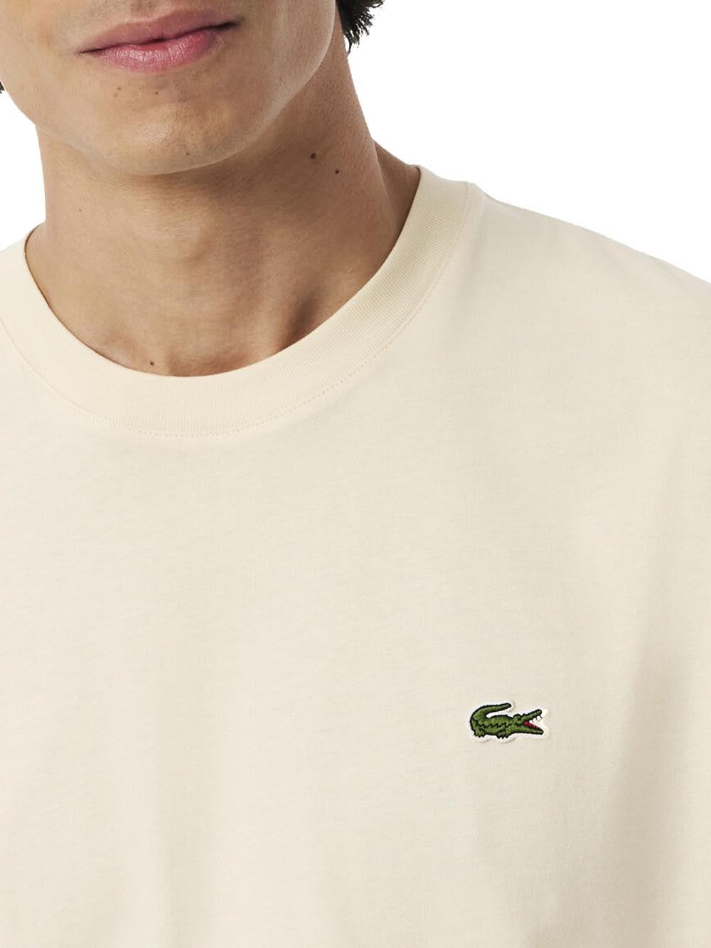 Lacoste T-shirt Uomo Th7318 Vaniglia
