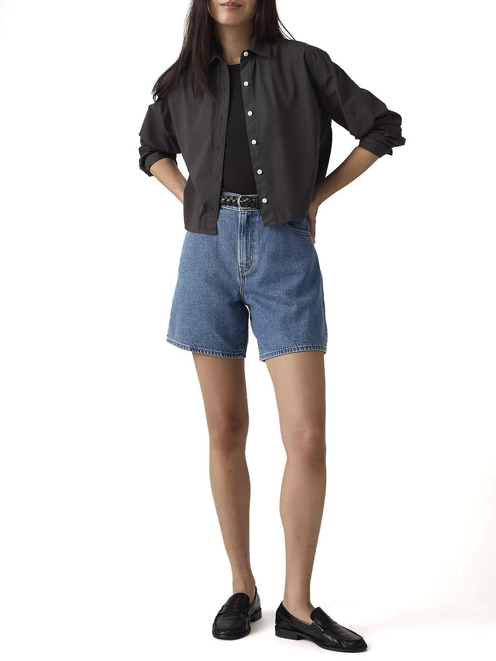 HIGH BAGGY SHORT OWN IT TENCEL Levi's Short Donna A9311 Medio