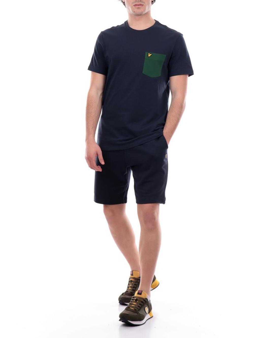 Plain Sweatshort Lyle & Scott Bermuda Uomo Ml414vog Blu scuro