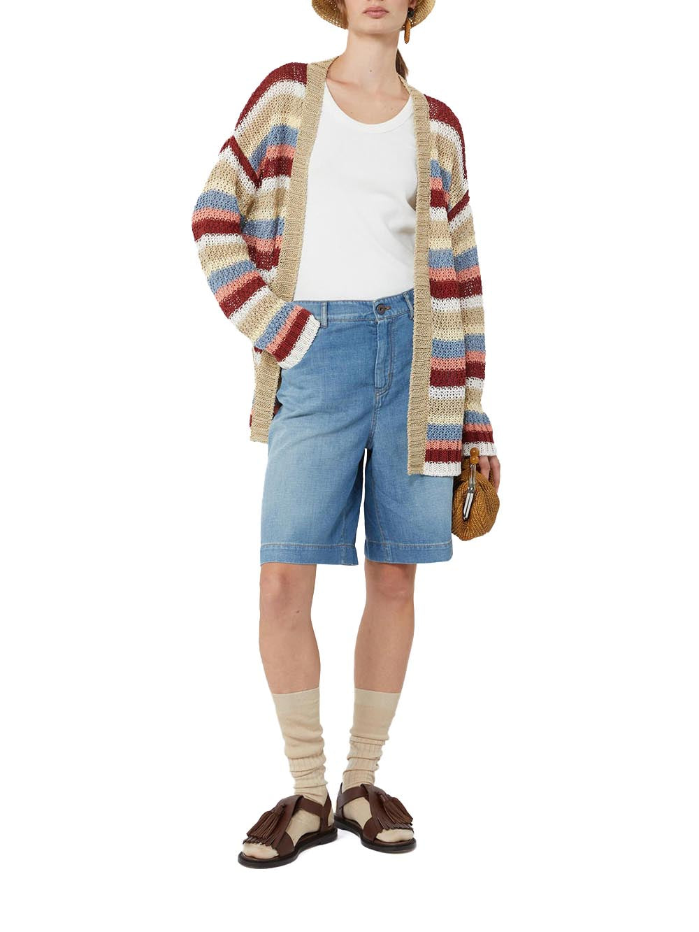 WKDOZONO Max Mara Weekend Bermuda Donna 2615141032 Chiaro