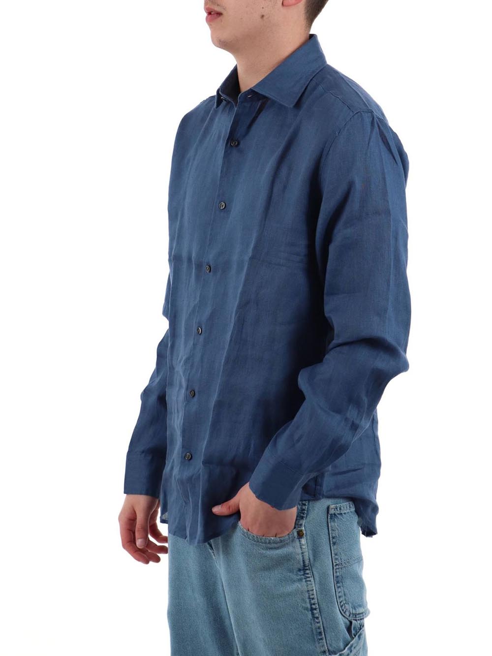 YOS Camicia Uomo 9432900 Ultramarine