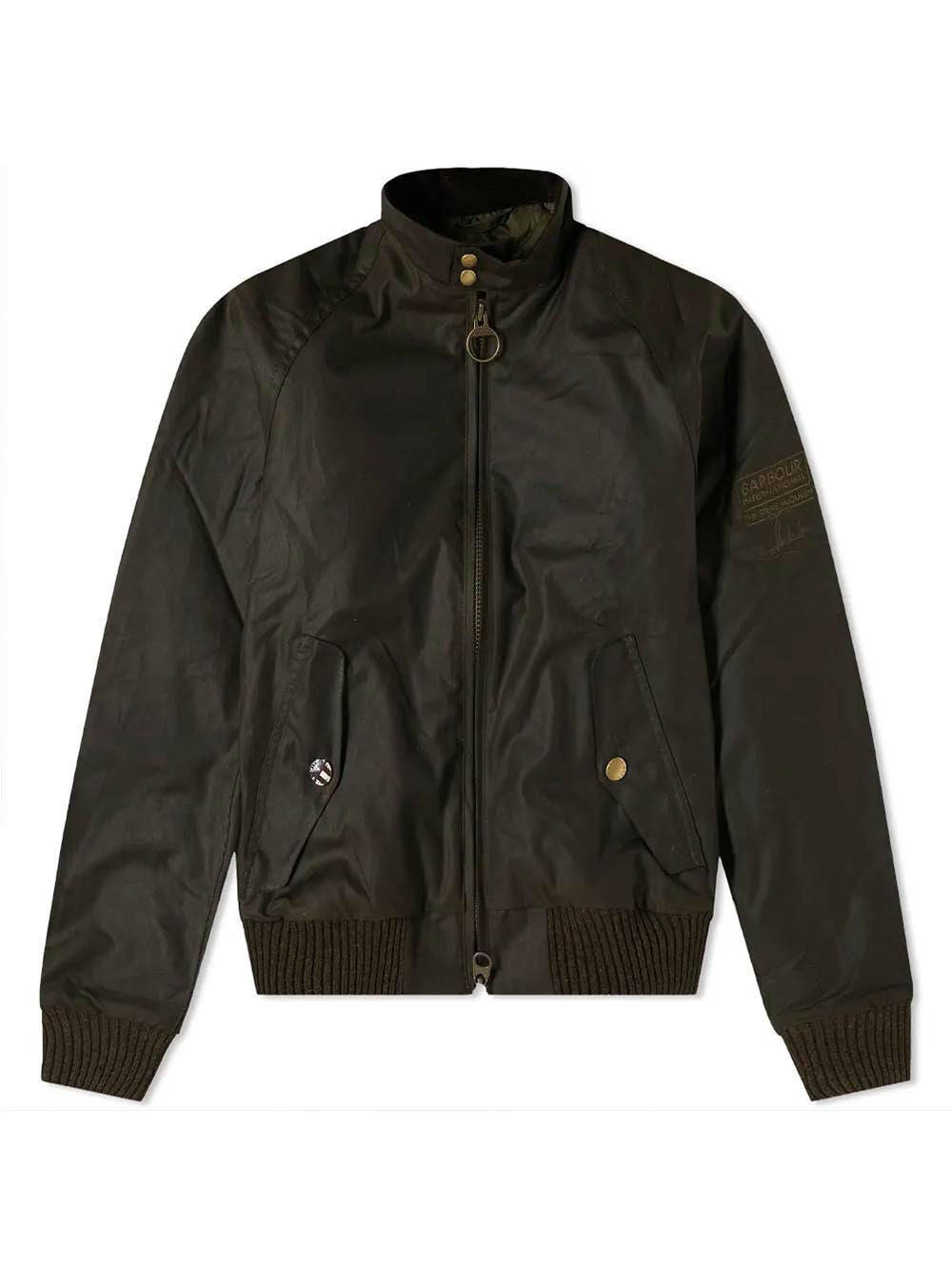 MERCHANT WAX Barbour International Giubbino Uomo Mwx0465 Verde oliva