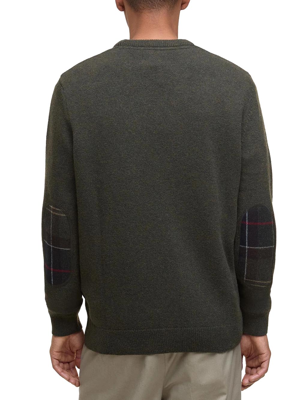 HOLDEN CREW NECK SWEATER Barbour Maglia Uomo Mkn1576 Verde oliva