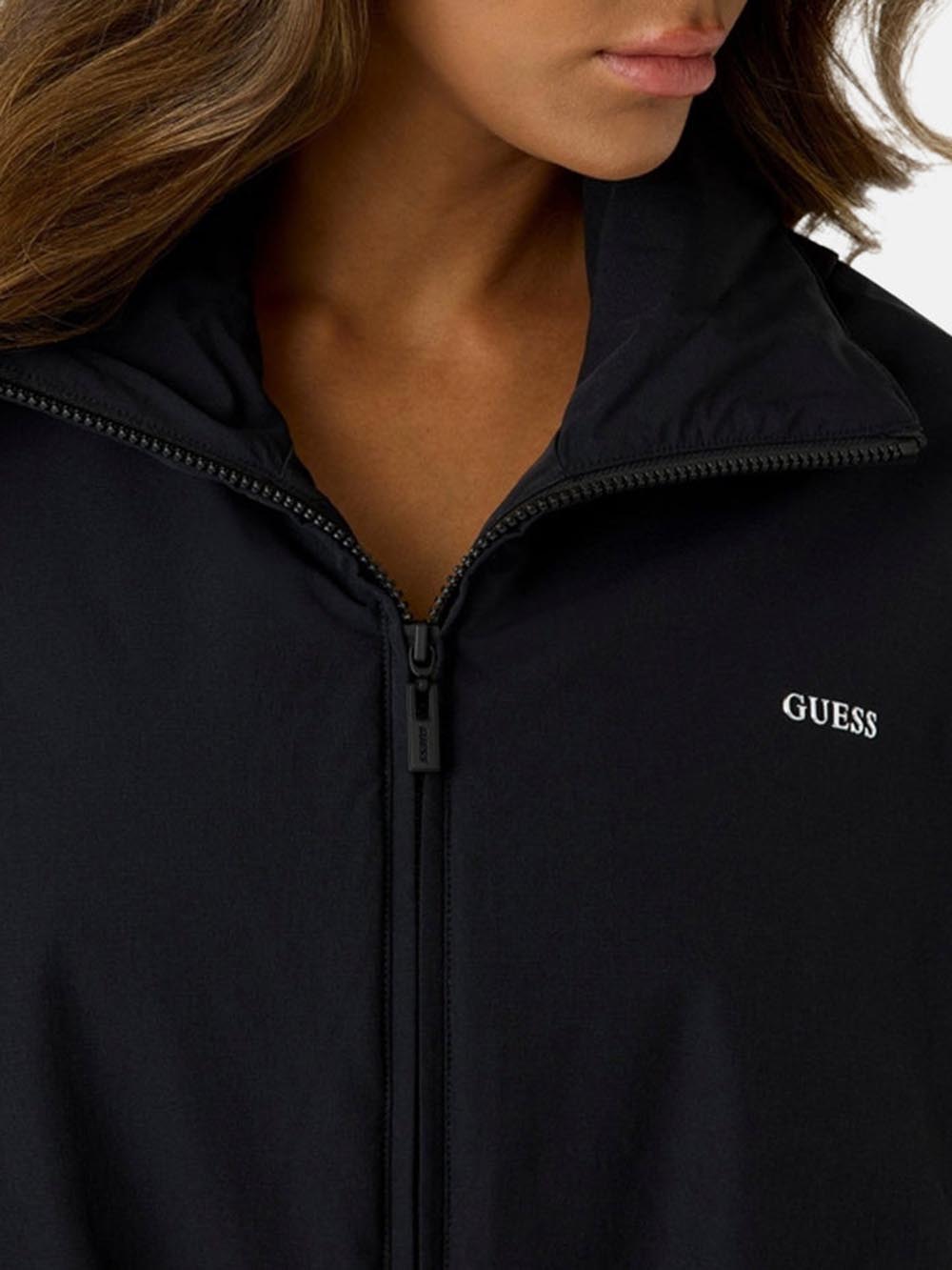 RHEA PADDED ZIP JACKET Guess Giubbino Donna V6yl10 W2868 Nero