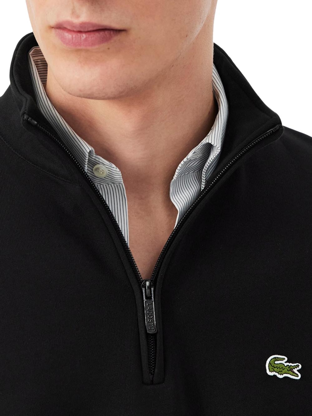Lacoste Felpa Uomo Sh8866 Nero