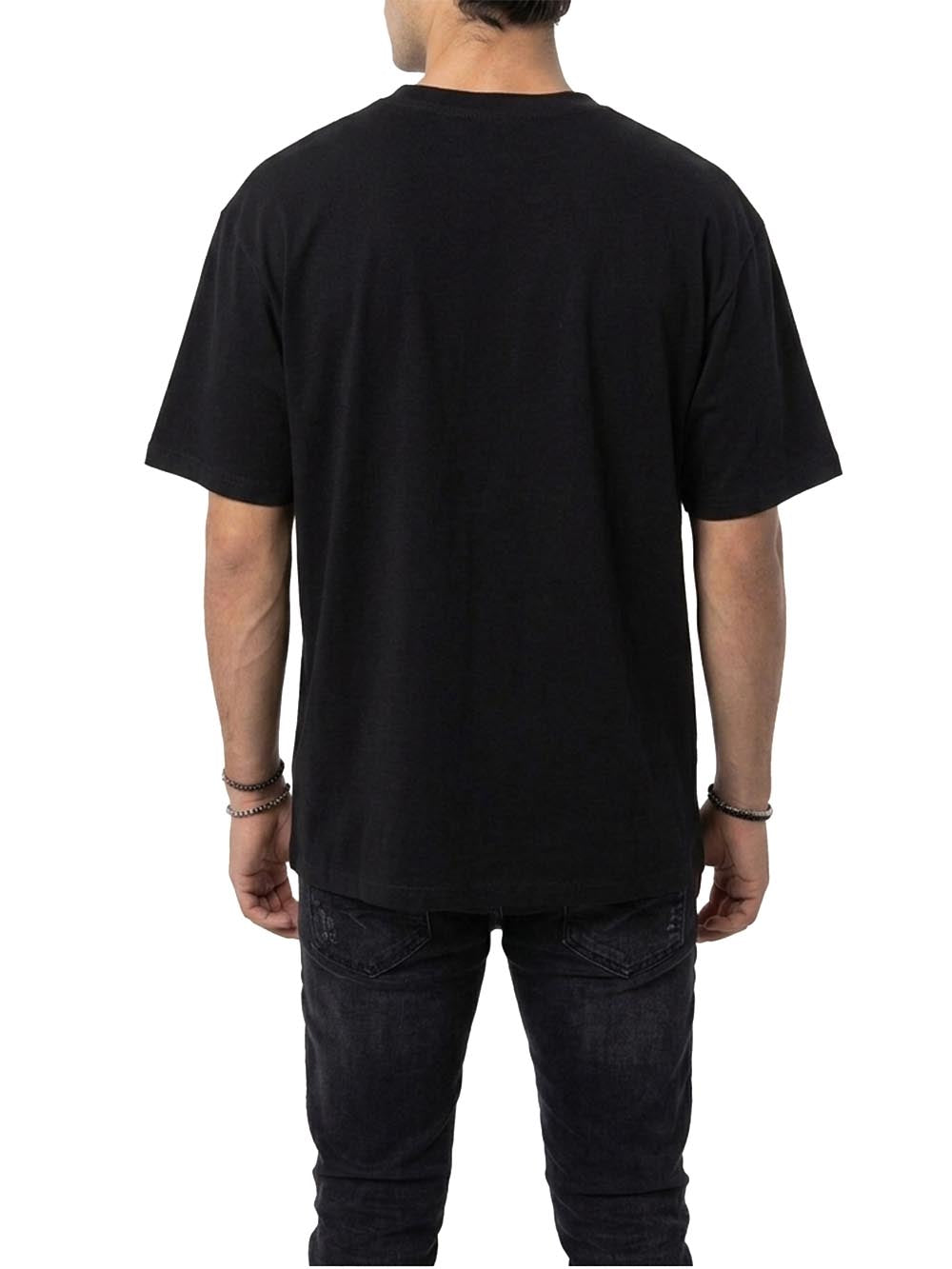 tee boxy fit dice flame Les Artists T-shirt Uomo 27sslats1138-121 Nero