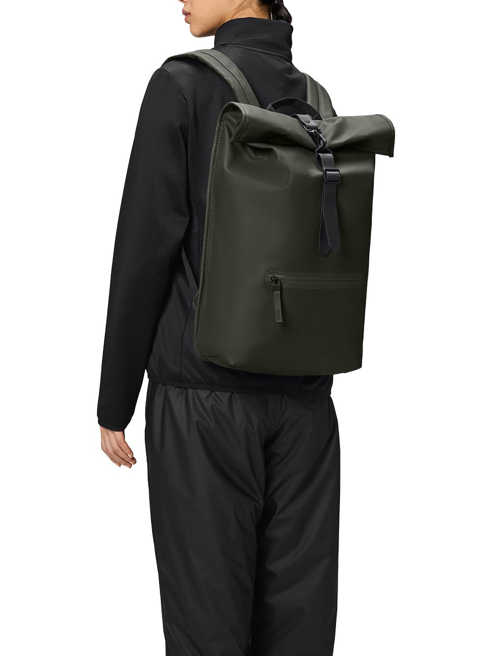rolltop rucksack w3 Rains Zaino Unisex 13320 Verde