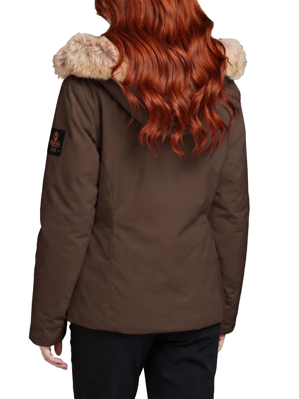 SHORT LADY TECH SPECIAL FUR JACKET Refrigiwear Giubbino Donna W90900 Xt3790 Marrone scuro