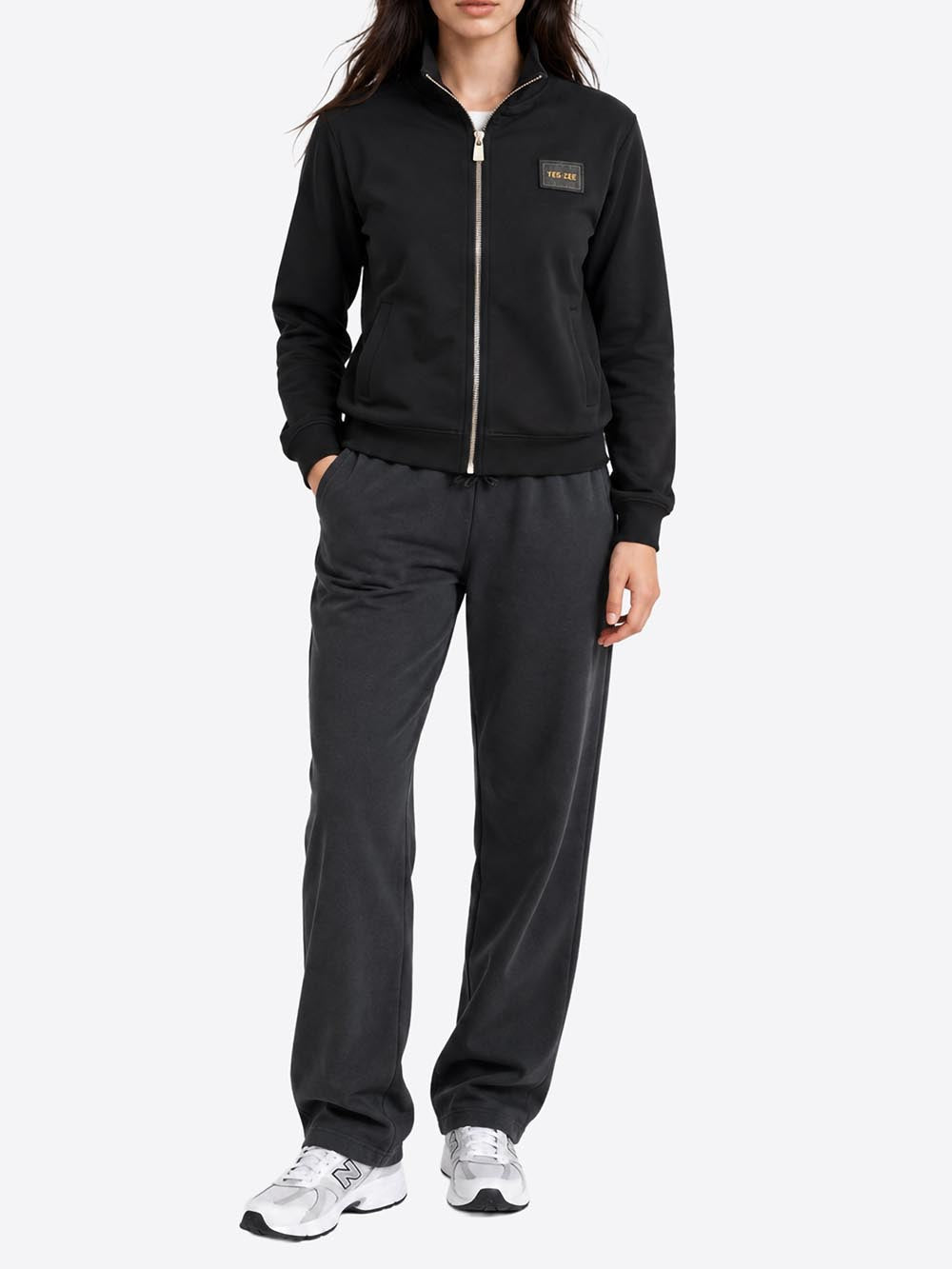 Yes Zee Felpa Donna F009 Nr00 Nero