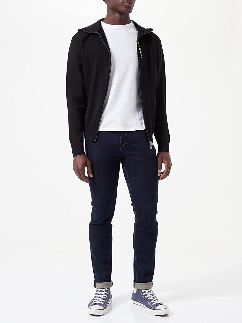 Cardigan Nero/giallo