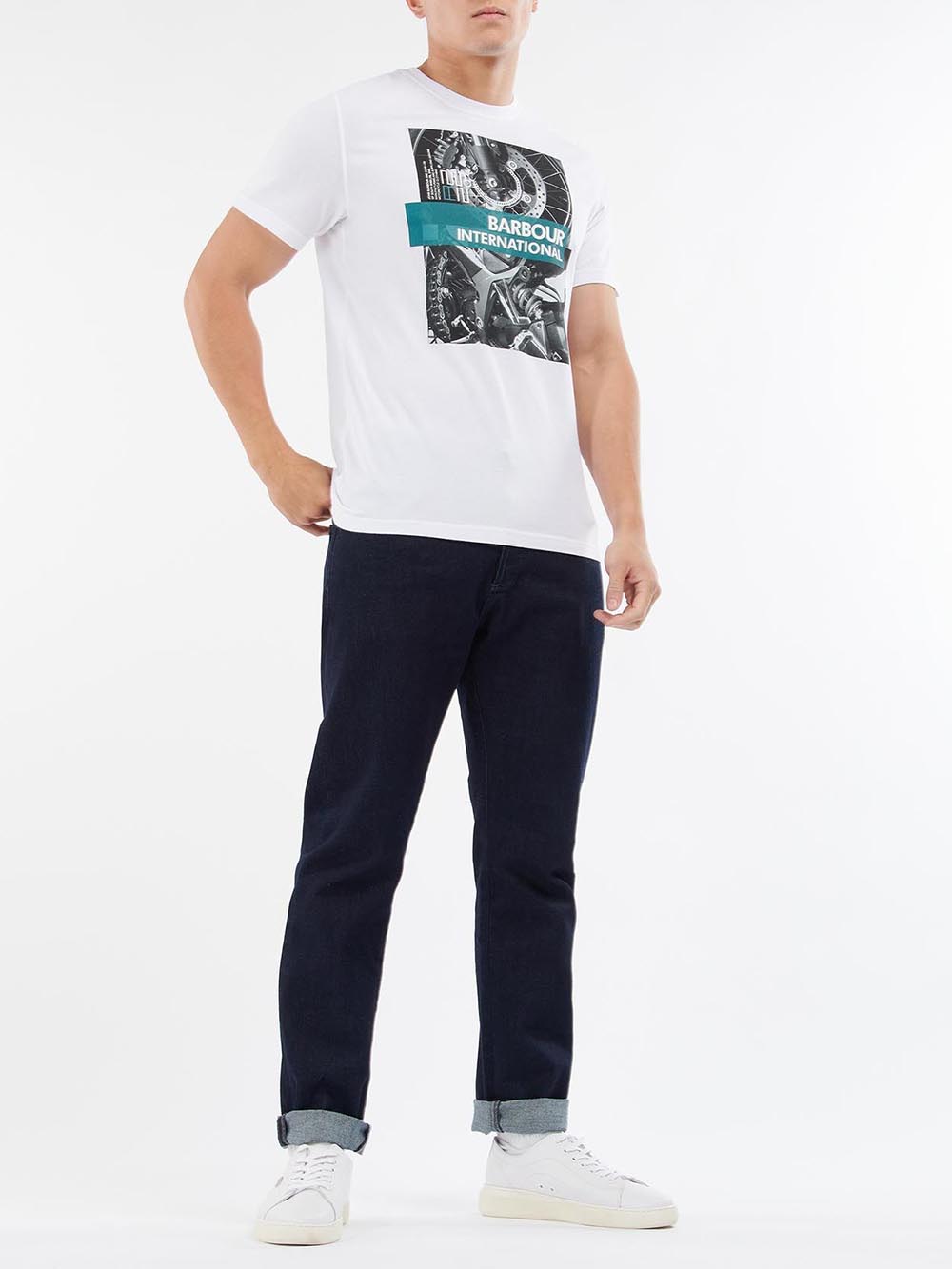 T-shirt MTS0941 B.INTL DETAIL TEE Bianco