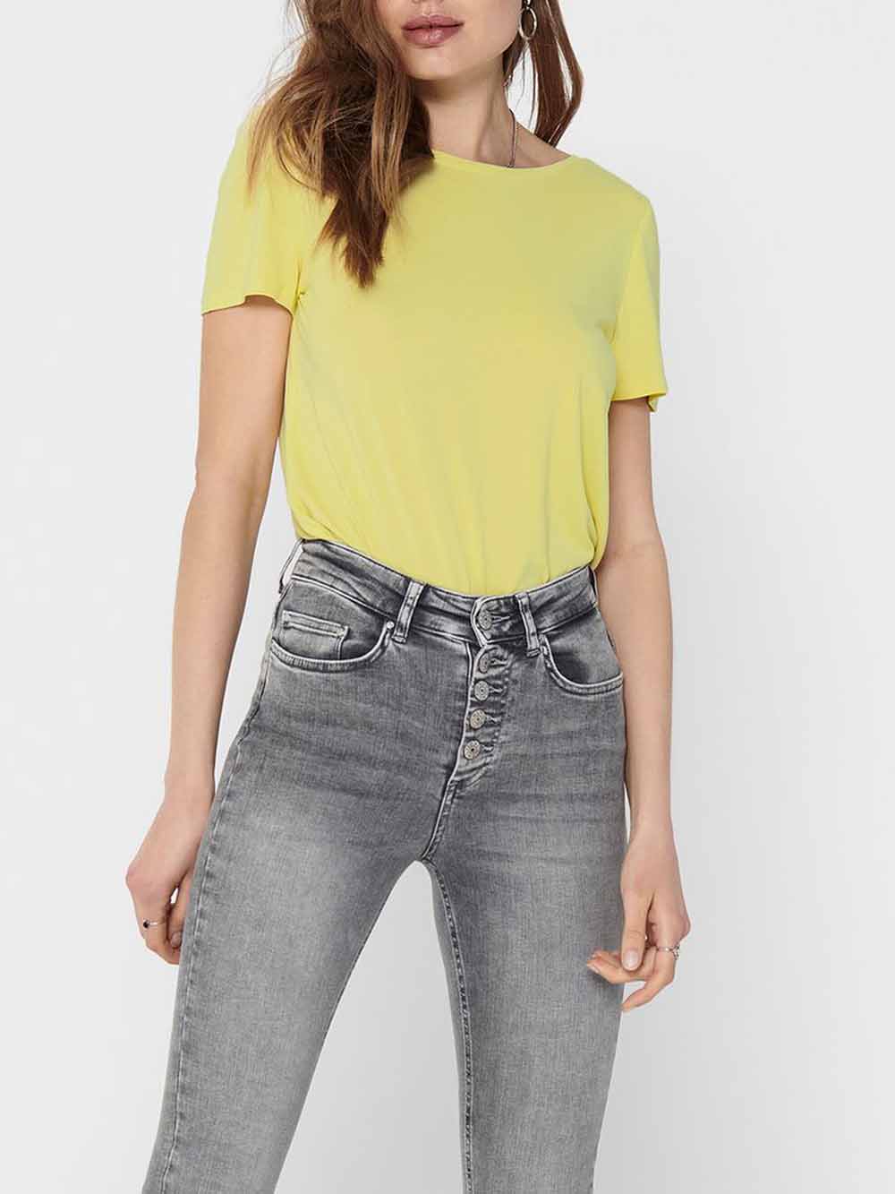 Only T-shirt Donna Giallo