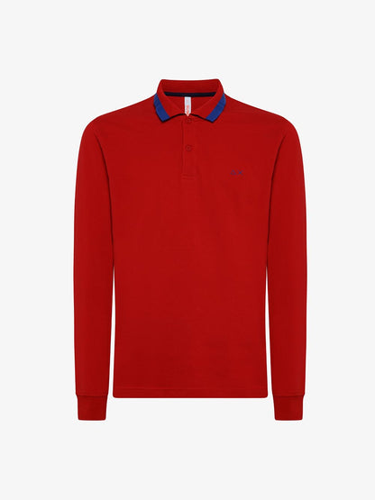 SUN68 Polo Uomo Rosso