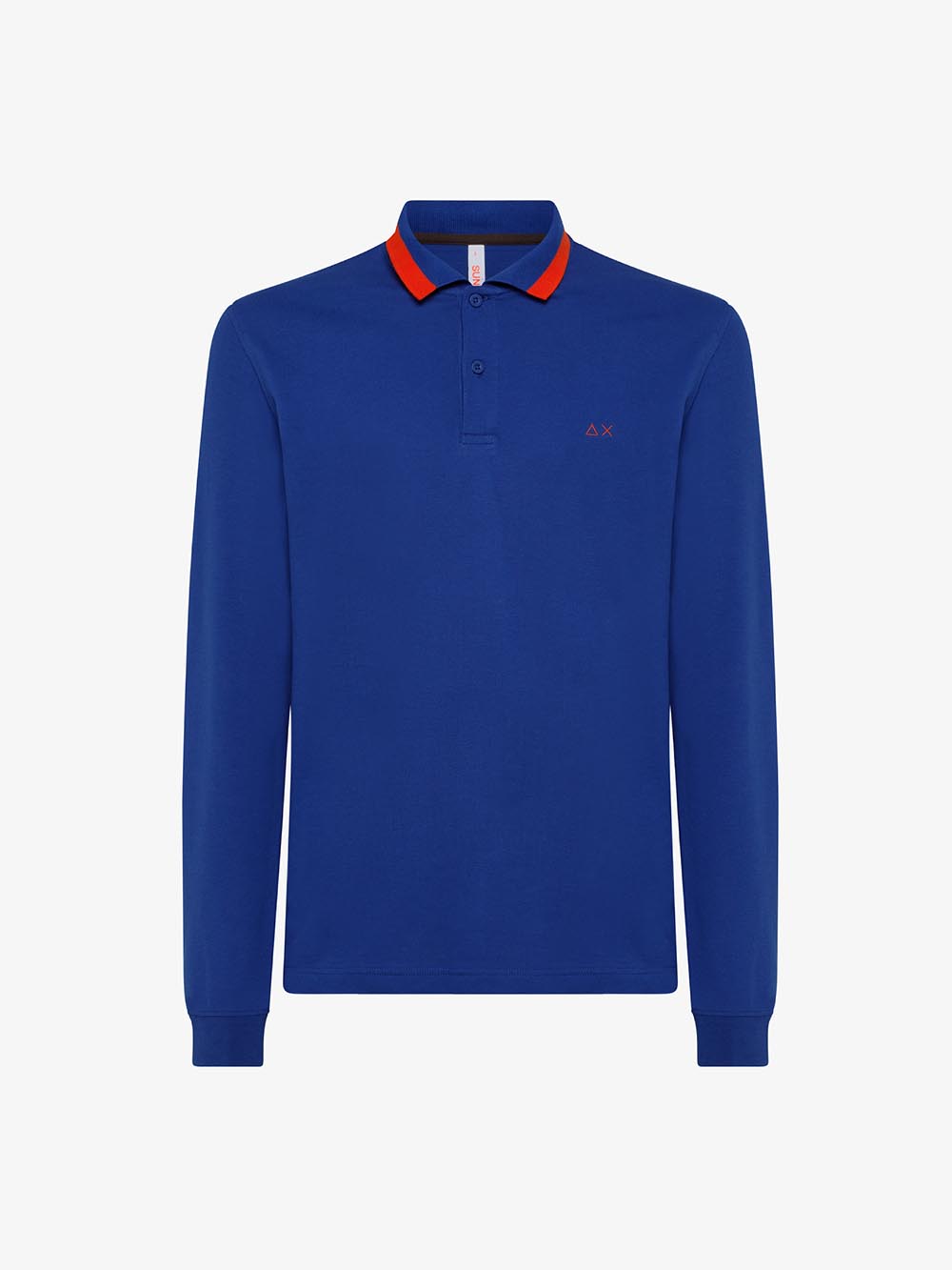 SUN68 Polo Uomo Bluette