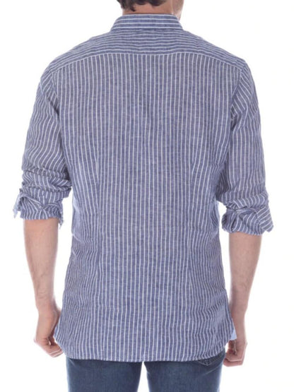 U.S. Polo Assn. Camicia Uomo Blu/bianco