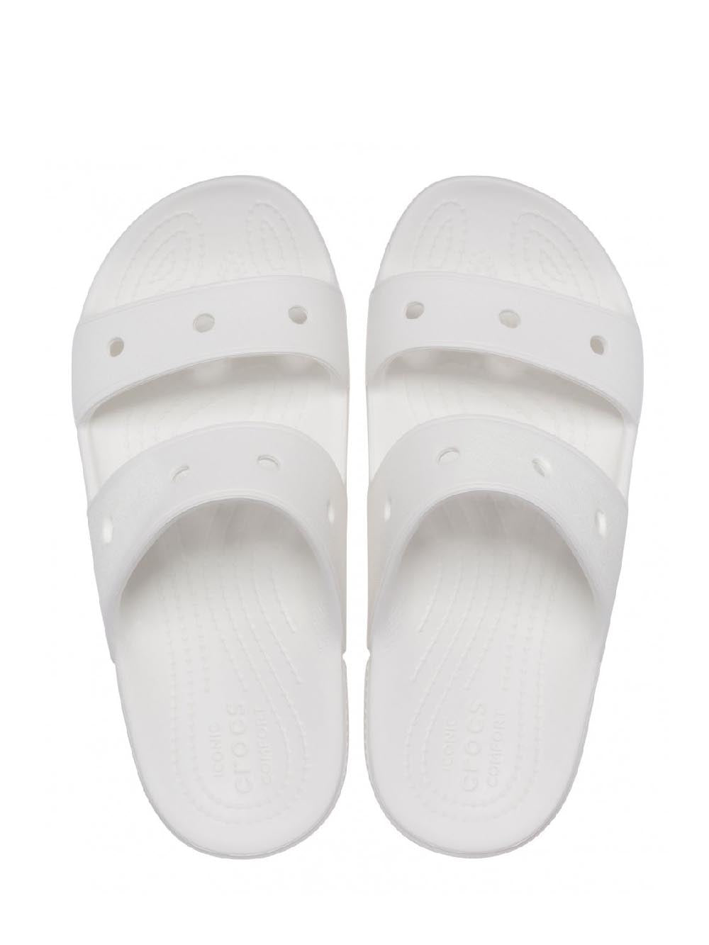 Crocs Sandalo Unisex Classic Crocs Sandal 206761 Bianco