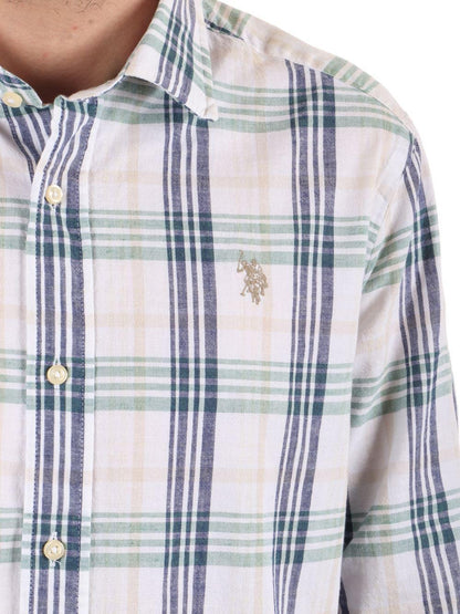 U.S. Polo Assn. Camicia Uomo Verde blu
