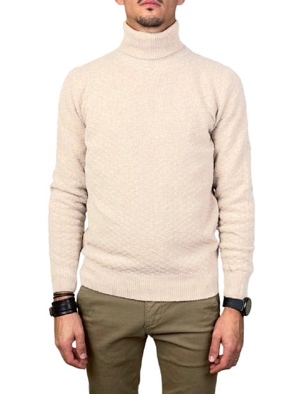 40Weft Maglia Uomo Parker-1575 Panna