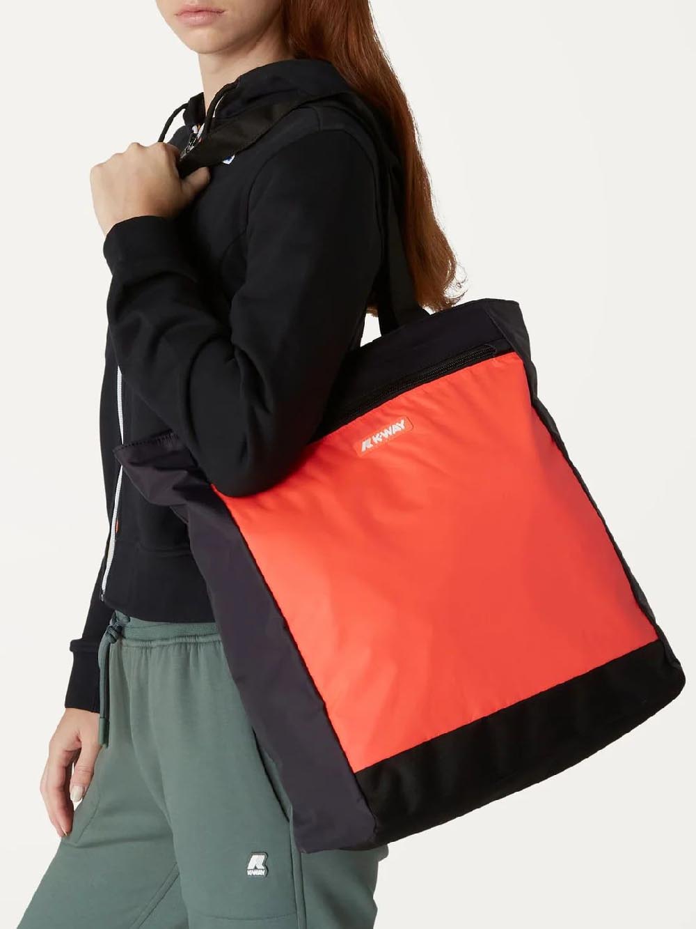 K-Way Borsa Shopper Donna Arancio