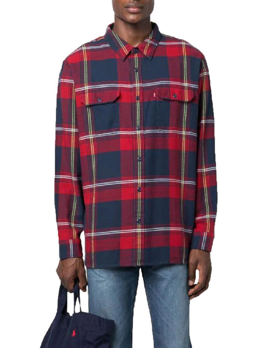 Levi's Camicia Uomo Blu/rosso