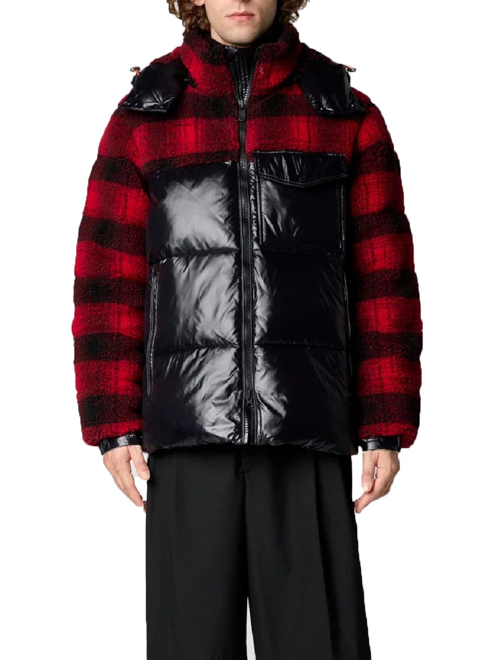 Save The Duck Giubbino Uomo Nero/rosso