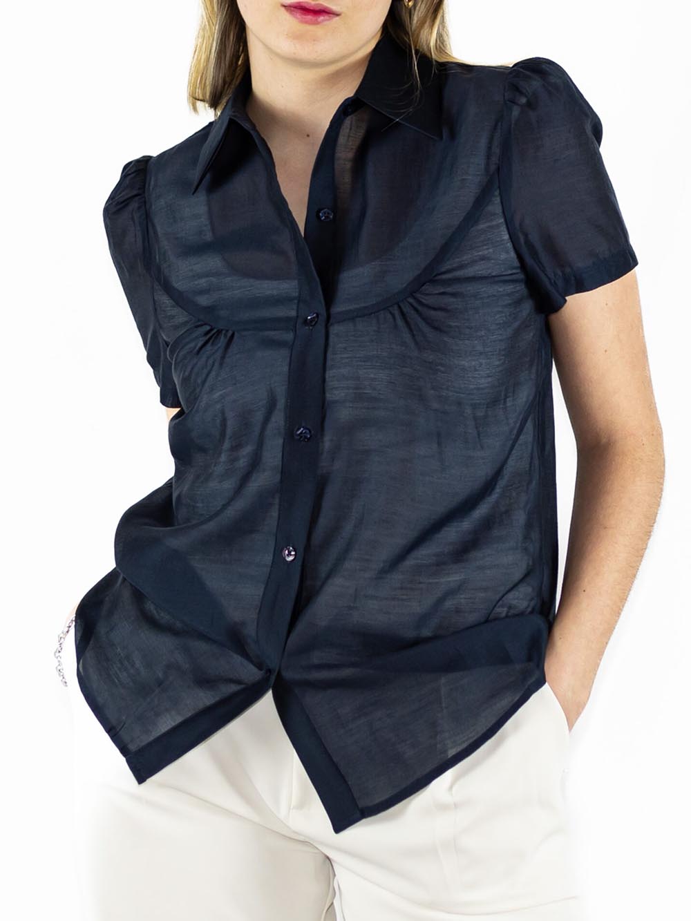 ANONYME Camicia Donna Blu