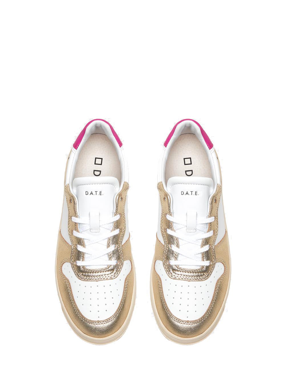 D.A.T.E. Sneakers Donna Bianco/platino