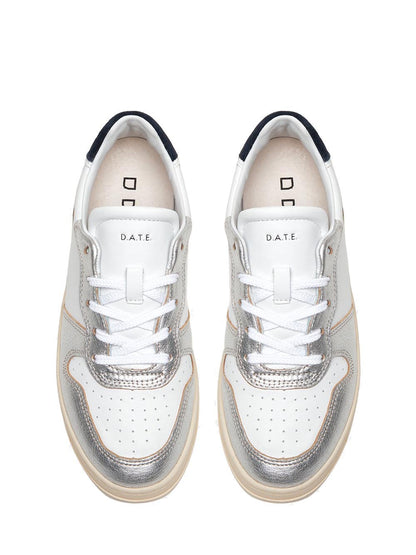 D.A.T.E. Sneakers Donna Bianco/argento
