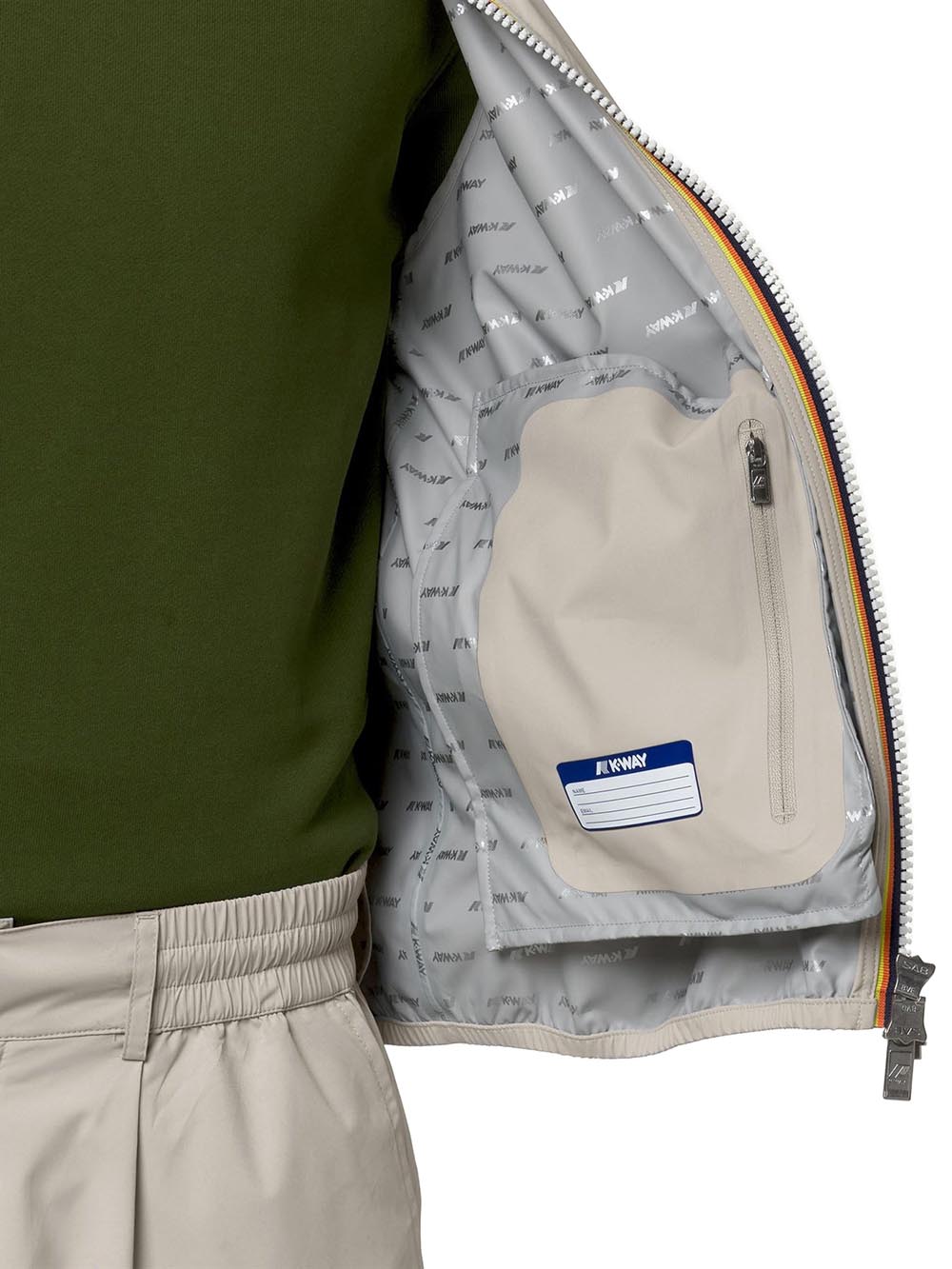 K-Way Smanicato Uomo K5127sw Beige