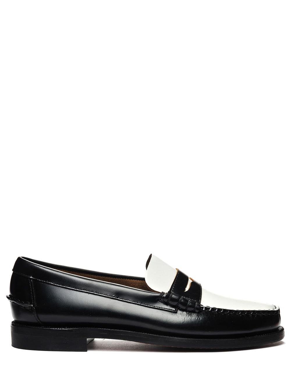 Sebago Mocassino Uomo Classic Dan Nero/bianco